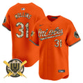 Men's Baltimore Orioles Armed Forces Day Vapor Premier Limited Jersey - All Stitched - Orange, Cedric Mullins