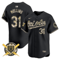 Men's Baltimore Orioles Armed Forces Day Vapor Premier Limited Jersey - All Stitched - Black, Cedric Mullins