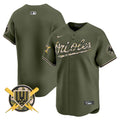 Men's Baltimore Orioles Armed Forces Day Vapor Premier Limited Jersey - All Stitched - Green, Team