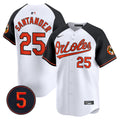 Men's Baltimore Orioles Robinson Patch Vapor Premier Limited Jersey V2 - All Stitched - White Alternate, Anthony Santander