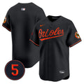 Men's Baltimore Orioles Robinson Patch Vapor Premier Limited Jersey V2 - All Stitched - Black, Team