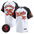 Men's Baltimore Orioles Robinson Patch Vapor Premier Limited Jersey V2 - All Stitched - White Alternate, Adley Rutschman