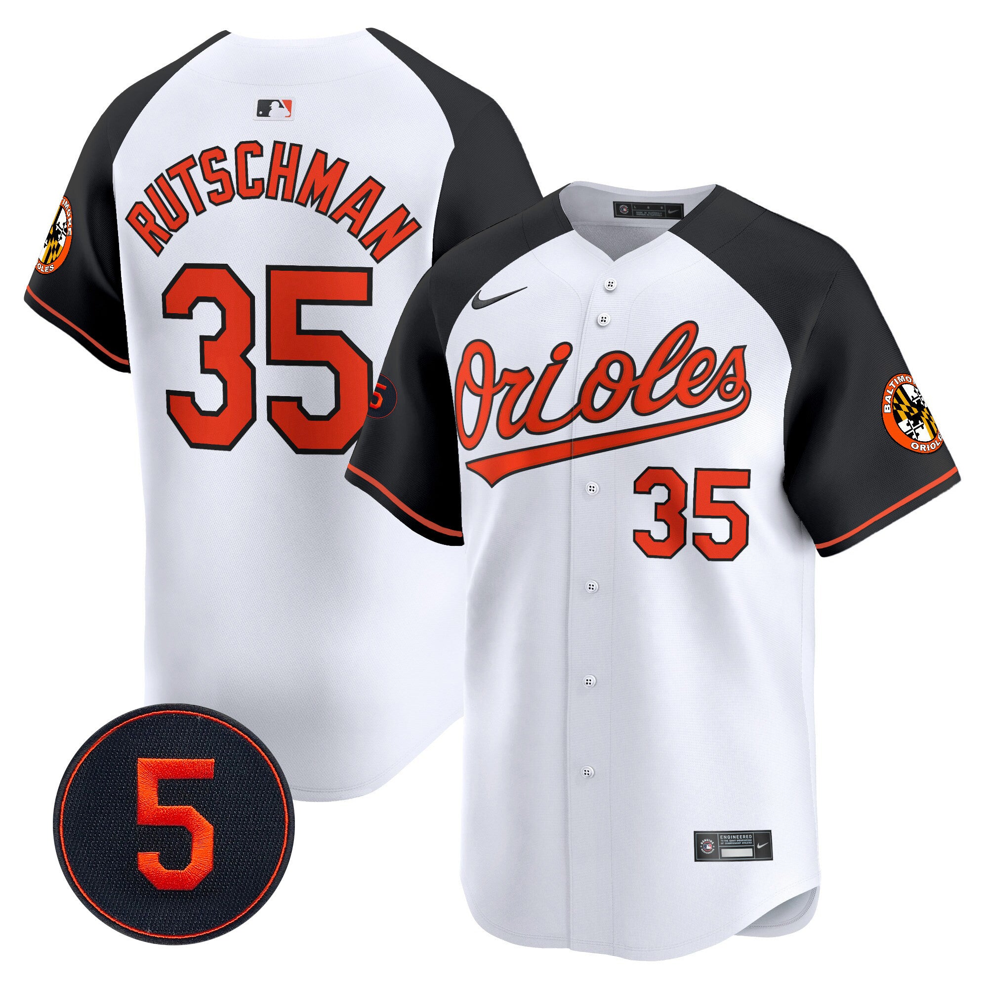 Men's Baltimore Orioles Robinson Patch Vapor Premier Limited Jersey V2 - All Stitched