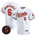 Men's Baltimore Orioles Robinson Patch Vapor Premier Limited Jersey V2 - All Stitched - White, Ryan Mountcastle