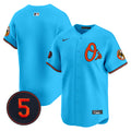 Men's Baltimore Orioles Robinson Patch Vapor Premier Limited Jersey V4 - All Stitched - Light Blue, Team