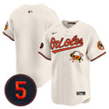 Men's Baltimore Orioles Robinson Patch Vapor Premier Limited Jersey V9 - All Stitched - Cream, Team