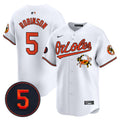 Men's Baltimore Orioles Robinson Patch Vapor Premier Limited Jersey V9 - All Stitched - White, Brooks Robinson