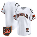 Men's Bengals Vapor Premier Limited Jersey - All Stitched - White, #1 Team