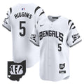 Men's Bengals Vapor Premier Limited Jersey - All Stitched - White Limited, Tee Higgins