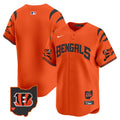 Men's Bengals Vapor Premier Limited Jersey - All Stitched - Orange, #1 Team