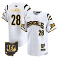 Men's Bengals Vapor Premier Limited Jersey - All Stitched - White Gold, Joe Mixon