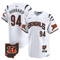 Men's Bengals Vapor Premier Limited Jersey - All Stitched - White, Sam Hubbard