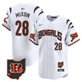 Men's Bengals Vapor Premier Limited Jersey - All Stitched - White, Joe Mixon