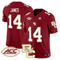 Men's Boston College Eagles 2024 Vapor Limited Jersey - All Stitched - Maroon, Grayson James