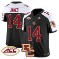Men's Boston College Eagles 2024 Vapor Limited Jersey - All Stitched - Black Alternate, Grayson James