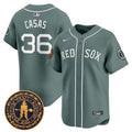 Men's Boston Red Sox Freedom Trail Patch Vapor Premier Limited Jersey - All Stitched - Green, Triston Casas