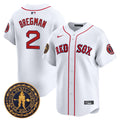 Men's Boston Red Sox Freedom Trail Patch Vapor Premier Limited Jersey - All Stitched - White, Alex Bregman