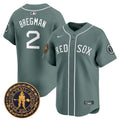 Men's Boston Red Sox Freedom Trail Patch Vapor Premier Limited Jersey - All Stitched - Green, Alex Bregman