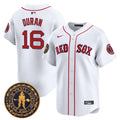 Men's Boston Red Sox Freedom Trail Patch Vapor Premier Limited Jersey - All Stitched - White, Jarren Duran