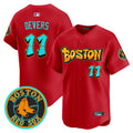 Men's Boston Red Sox 'Graffiti Streetstyle Edition' Vapor Premier Limited Jersey - All Stitched - Red, Rafael Devers