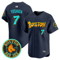 Men's Boston Red Sox 'Graffiti Streetstyle Edition' Vapor Premier Limited Jersey - All Stitched - Navy, Masataka Yoshida