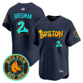 Men's Boston Red Sox 'Graffiti Streetstyle Edition' Vapor Premier Limited Jersey - All Stitched - Navy, Alex Bregman