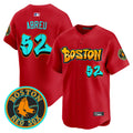Men's Boston Red Sox 'Graffiti Streetstyle Edition' Vapor Premier Limited Jersey - All Stitched - Red, Wilyer Abreu