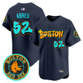 Men's Boston Red Sox 'Graffiti Streetstyle Edition' Vapor Premier Limited Jersey - All Stitched - Navy, Wilyer Abreu