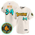 Men's Boston Red Sox 'Graffiti Streetstyle Edition' Vapor Premier Limited Jersey - All Stitched - Cream, David Ortiz