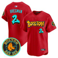 Men's Boston Red Sox 'Graffiti Streetstyle Edition' Vapor Premier Limited Jersey - All Stitched - Red, Alex Bregman