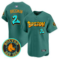 Men's Boston Red Sox 'Graffiti Streetstyle Edition' Vapor Premier Limited Jersey - All Stitched - Green Monster, Alex Bregman
