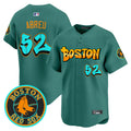 Men's Boston Red Sox 'Graffiti Streetstyle Edition' Vapor Premier Limited Jersey - All Stitched - Green Monster, Wilyer Abreu