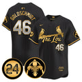 Men's Cardinals 2024 City Connect Whitey Herzog Patch Vapor Premier Limited Jersey V2 - All Stitched - Black Gold, Paul Goldschmidt