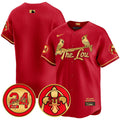 Men's Cardinals 2024 City Connect Whitey Herzog Patch Vapor Premier Limited Jersey V2 - All Stitched - Red Gold, Team