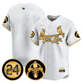 Men's Cardinals 2024 City Connect Whitey Herzog Patch Vapor Premier Limited Jersey V2 - All Stitched - White Gold, Team