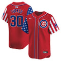 Women's Chicago Cubs Blue Alternate Vapor Premier Limited Jersey - All Stitched - White, Nico Hoerner