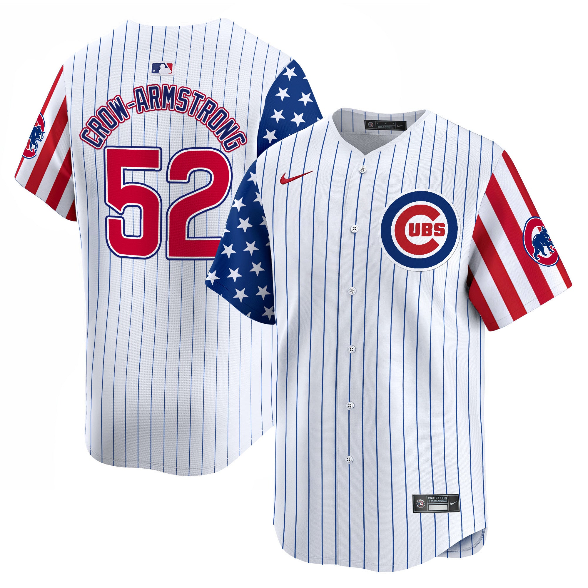 Men's Chicago Cubs Blue Alternate Vapor Premier Limited Jersey - All Stitched - White, Ian Happ