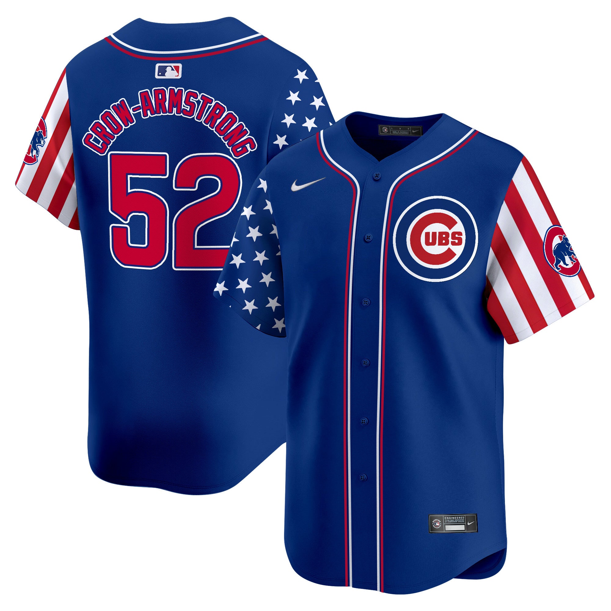 Men's Chicago Cubs Blue Alternate Vapor Premier Limited Jersey - All Stitched - Pinstripe, Ian Happ