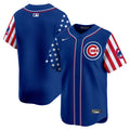 Men's Chicago Cubs Blue Alternate Vapor Premier Limited Jersey - All Stitched - Pinstripe, Nico Hoerner