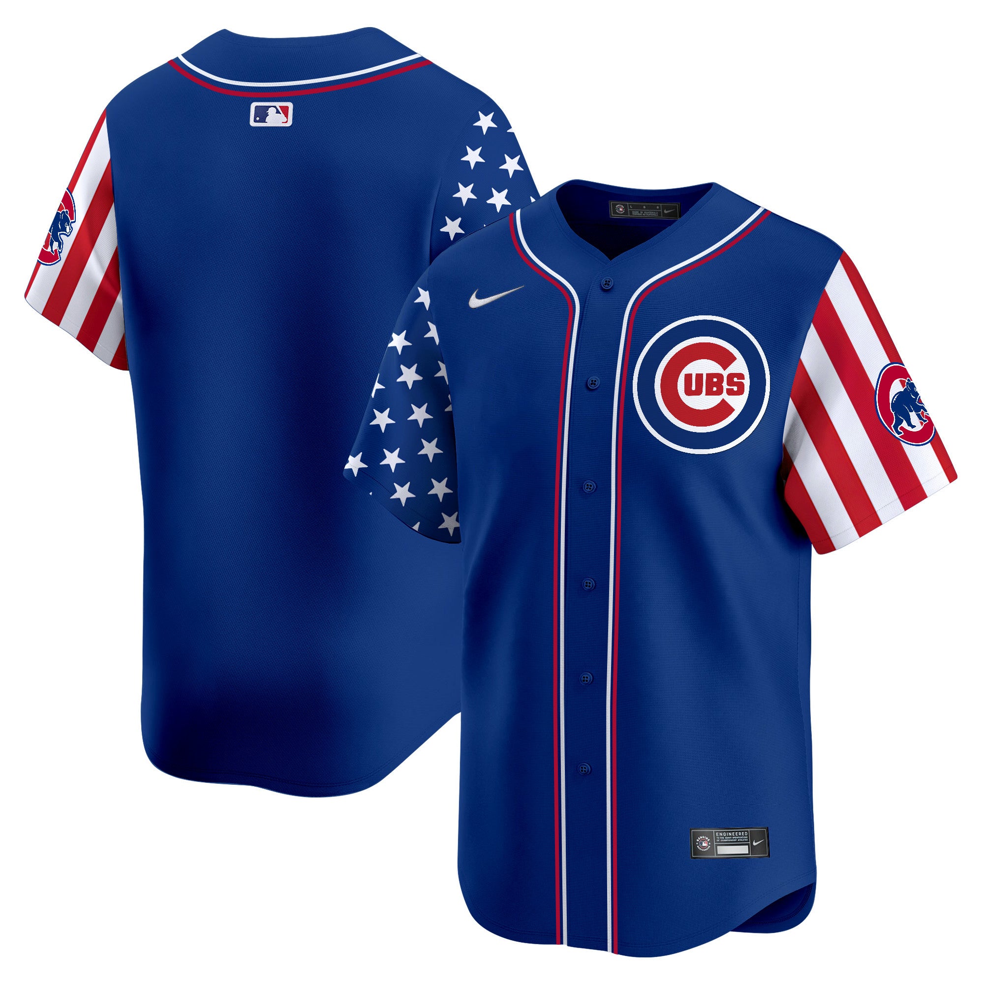 Men's Chicago Cubs Blue Alternate Vapor Premier Limited Jersey - All Stitched - Pinstripe, Nico Hoerner