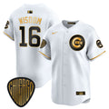 Men's Chicago Cubs 2025 Vapor Premier Limited Jersey - All Stitched - White Gold, Patrick Wisdom