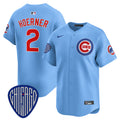Men's Chicago Cubs 2025 Vapor Premier Limited Jersey - All Stitched - Blue, Nico Hoerner