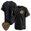 Men's Chicago Cubs 2025 Vapor Premier Limited Jersey - All Stitched - Black Gold, Team