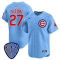 Men's Chicago Cubs 2025 Vapor Premier Limited Jersey - All Stitched - Blue, Seiya Suzuki