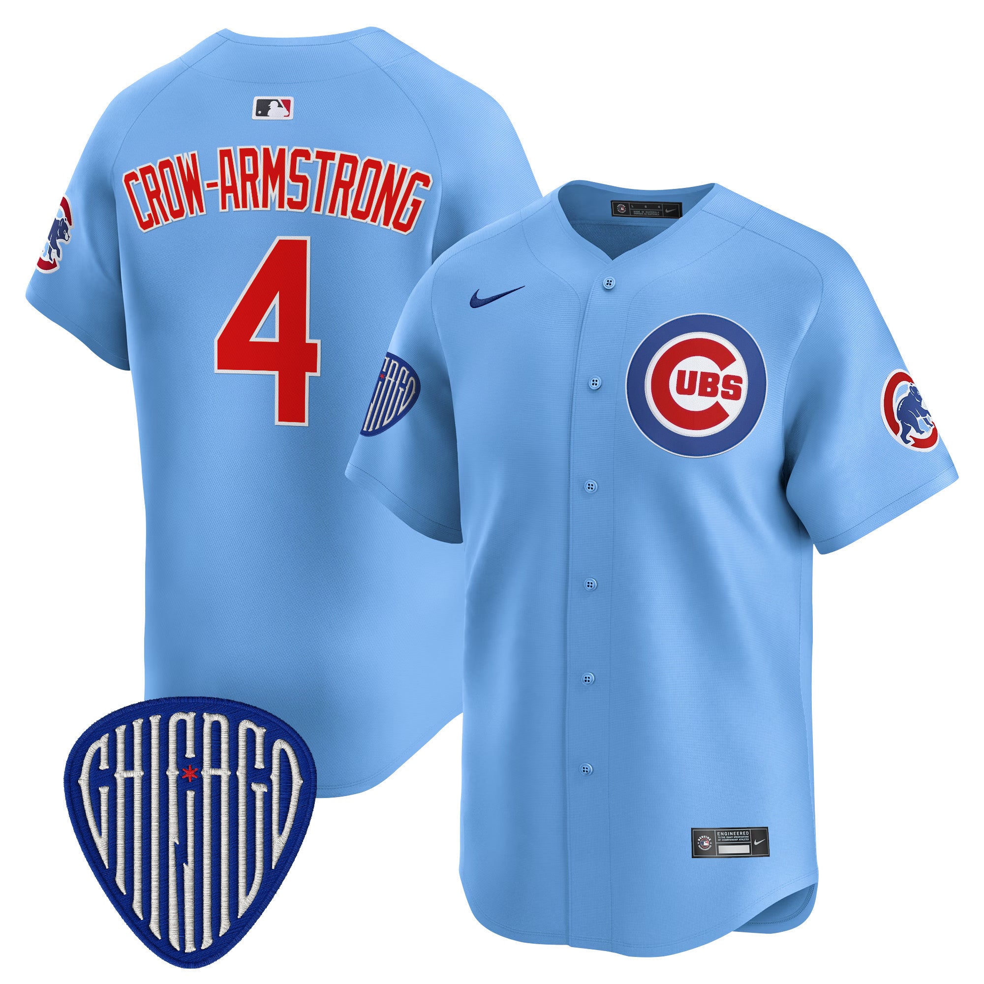 Men's Chicago Cubs 2025 Vapor Premier Limited Jersey - All Stitched - Blue, Pete Crow-Armstrong
