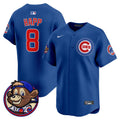 Men's Chicago Cubs Clark Patch Vapor Premier Limited Jersey - All Stitched - Royal, Ian Happ