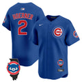 Men's Chicago Cubs Illinois Patch Vapor Premier Limited Jersey V2 - All Stitched - Royal, Nico Hoerner