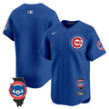 Men's Chicago Cubs Illinois Patch Vapor Premier Limited Jersey V2 - All Stitched - Royal, Team