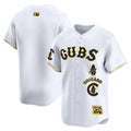 Men's Chicago Cubs Special Vapor Premier Limited Jersey - All Stitched - White Gold, Team