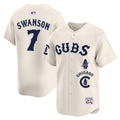 Men's Chicago Cubs Special Vapor Premier Limited Jersey - All Stitched - Cream, Dansby Swanson